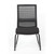 OfficeSource | Interchangeable | Black Mesh Back Armless Guest Chair with Sled Base