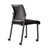 OfficeSource Oslo Mesh Back Armless Stacking Guest Chair with Black Frame