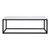 Lenox 24" x 48" Rectangular  Coffee Table with Black Metal Base