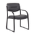 OfficeSource Merit Collection Sled Base Guest Chair with Arms, Seat Seam and Black Frame
