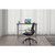 OfficeSource | Any Space WFH | Folding Desk with Silver Frame