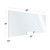 OfficeSource SafeGuard Barrier Collection Clear Acrylic Screen with Transaction Cutout - 60"W x 24"H