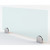 OfficeSource Fuse Collection Tempered Frosted Glass Screen with Brackets - 24" x 12"
