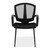OfficeSource | Sprint | Side Chair with Arms and Black Frame
