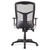 OfficeSource CoolMesh Collection Synchro, High Back Mesh Chair with Seat Slider, Antimicrobial Upholstered Seat and Black Frame