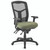 OfficeSource | CoolMesh | Multi-Function, High Back Mesh Back Chair with Antimicrobial Upholstered Seat and Black Frame