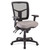 OfficeSource CoolMesh Collection Multi Function, Mid Back Chair with Seat Slider and Black Frame