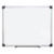 OfficeSource ViZual Collection Magnetic Porcelain Dry-Erase Board with Aluminum Frame - 48" x 96"