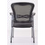 OfficeSource | CoolMesh | Mesh Back Guest Chair with Arms and Titanium Gray Frame - Antimicrobial