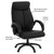 OfficeSource Sierra Collection Executive High Back with Black Frame