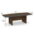 OfficeSource | OS Conference Tables | Boat Shaped Conference Table with Slab Base - 95"