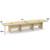 OfficeSource | OS Laminate Conference Tables | Expandable Boat Shaped Conference Table with Slab Base - 14'
