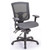 OfficeSource | CoolMesh Pro Collection | All Mesh, Multi-Function, Mid Back Chair with Adjustable Arms and Black Frame