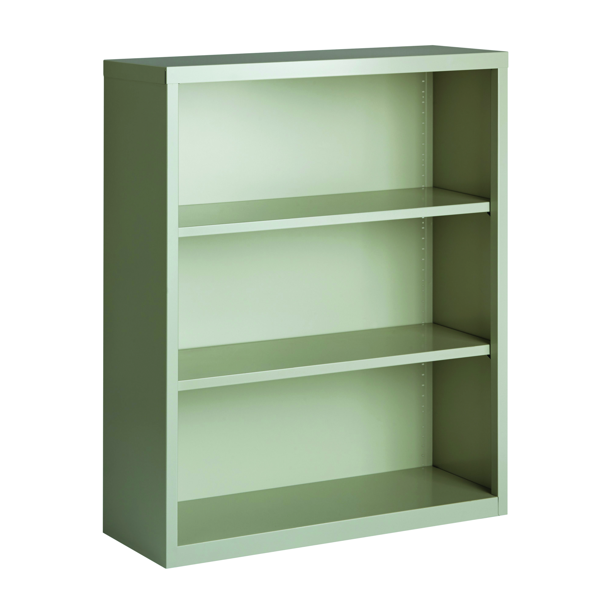 OfficeSource Steel Bookcase Collection 3 Shelf Metal Bookcase, 42" High