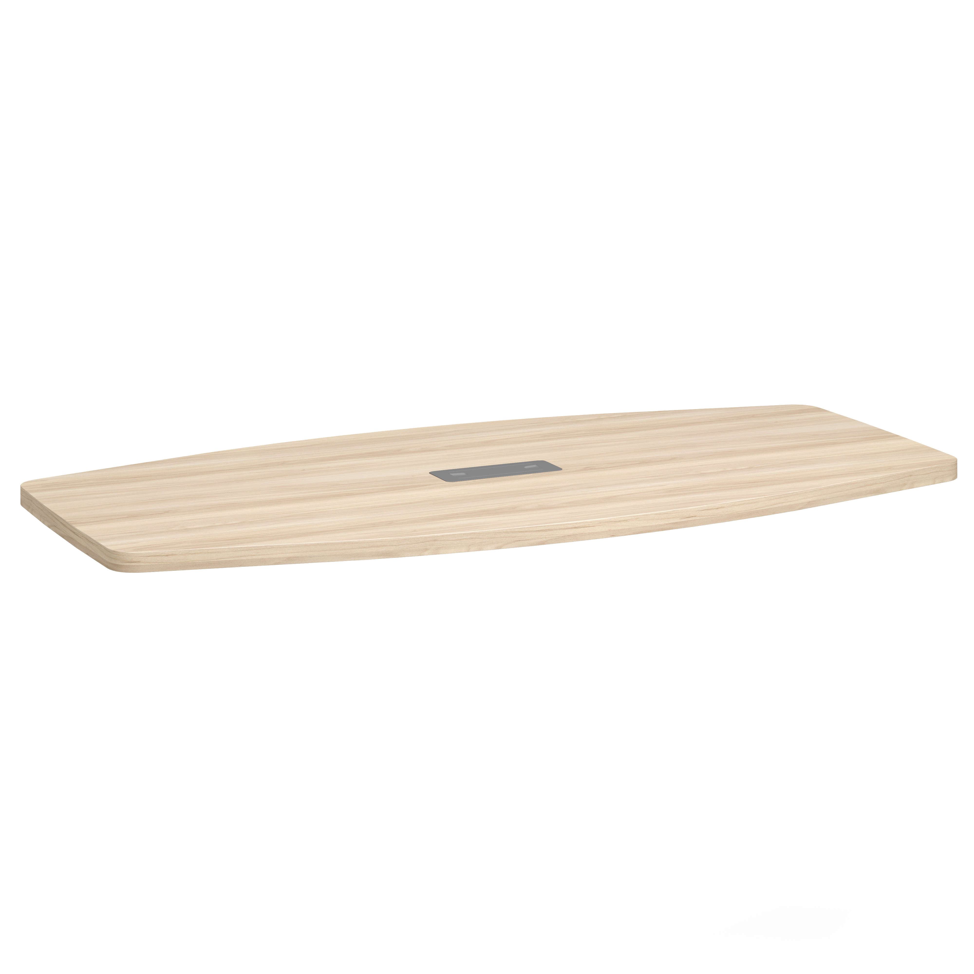 OfficeSource | OS Conference/Multi-Purpose | 8' Boat Shaped Table Top - Requires Base - American Elm