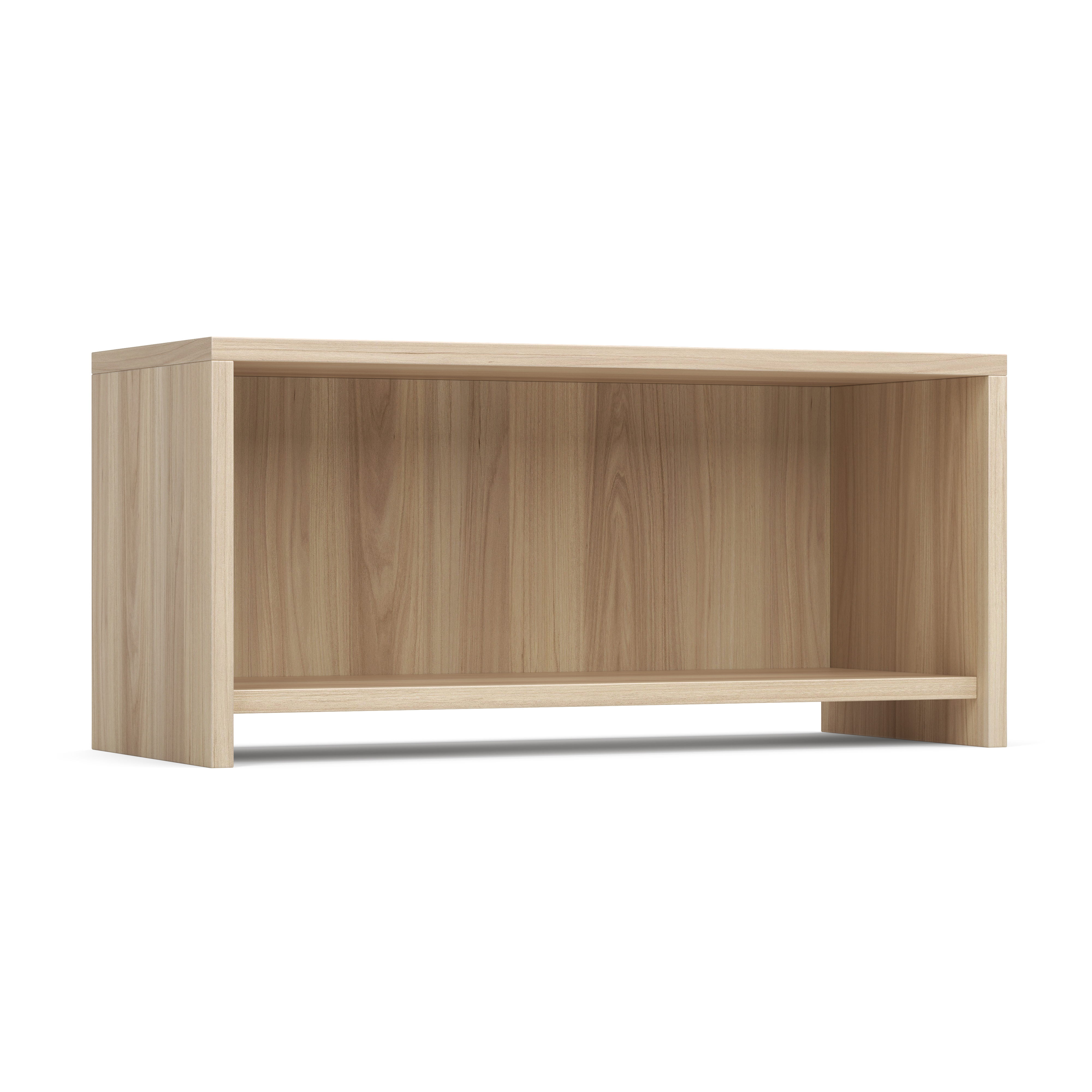 OfficeSource | OS Laminate | Wall Mounted Open Hutch - 36.5''W - American Elm