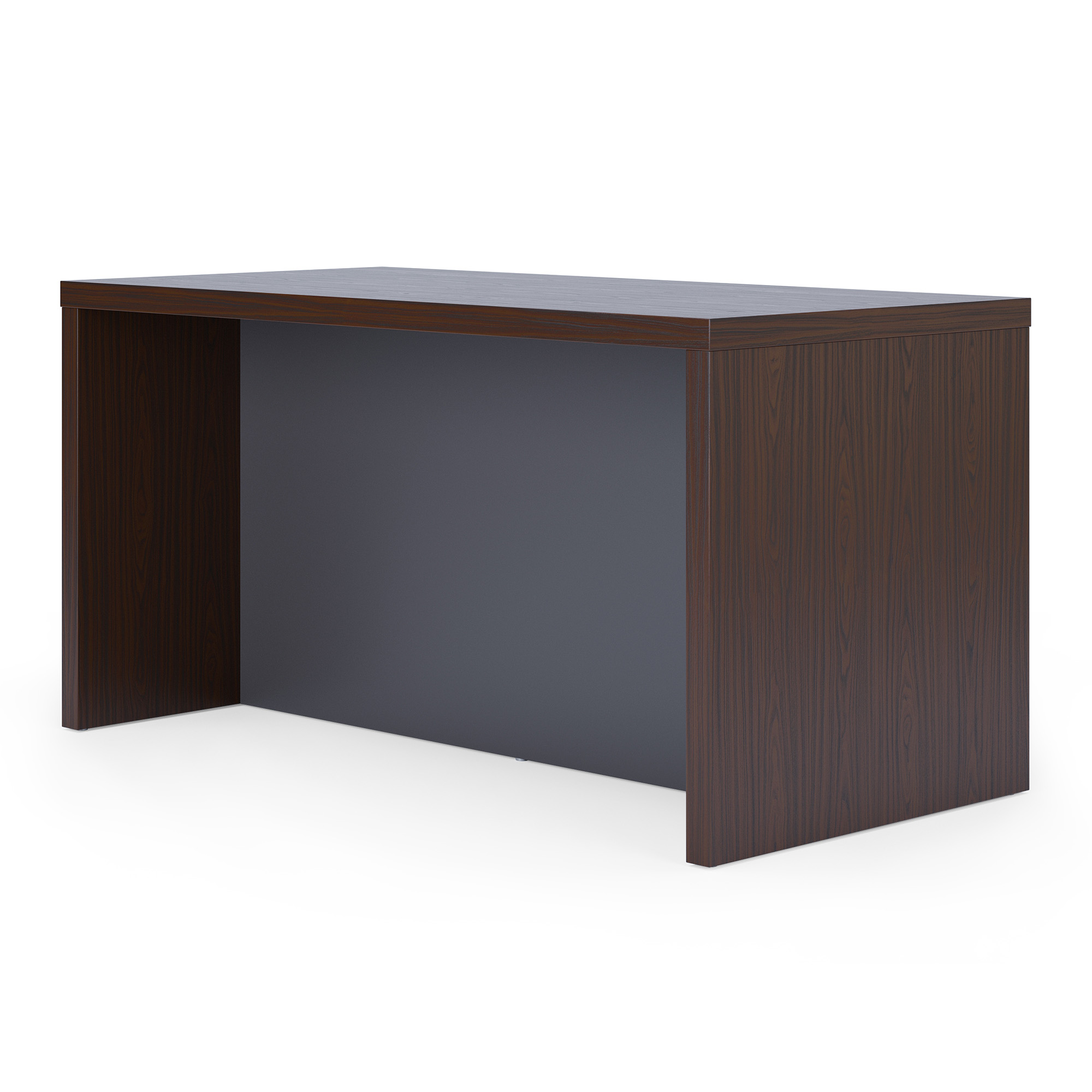 OfficeSource | Lucca | 60''W Conference Table - Walnut / Charcoal