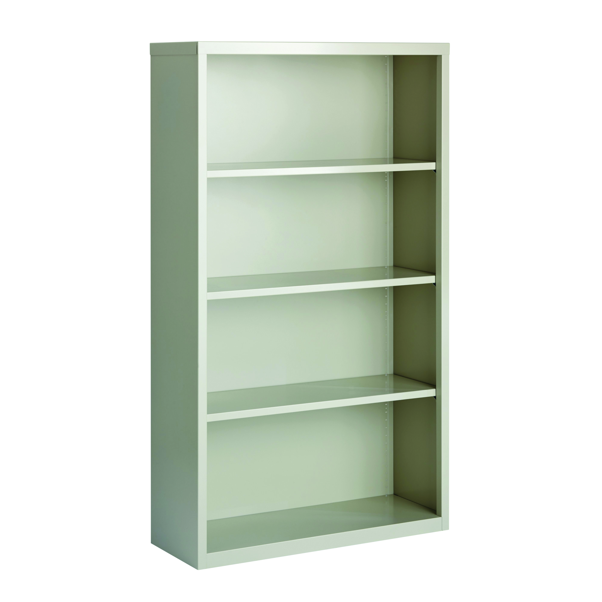 OfficeSource | Steel Bookcase | Steel Bookcase - 4 Shelves - Light Gray