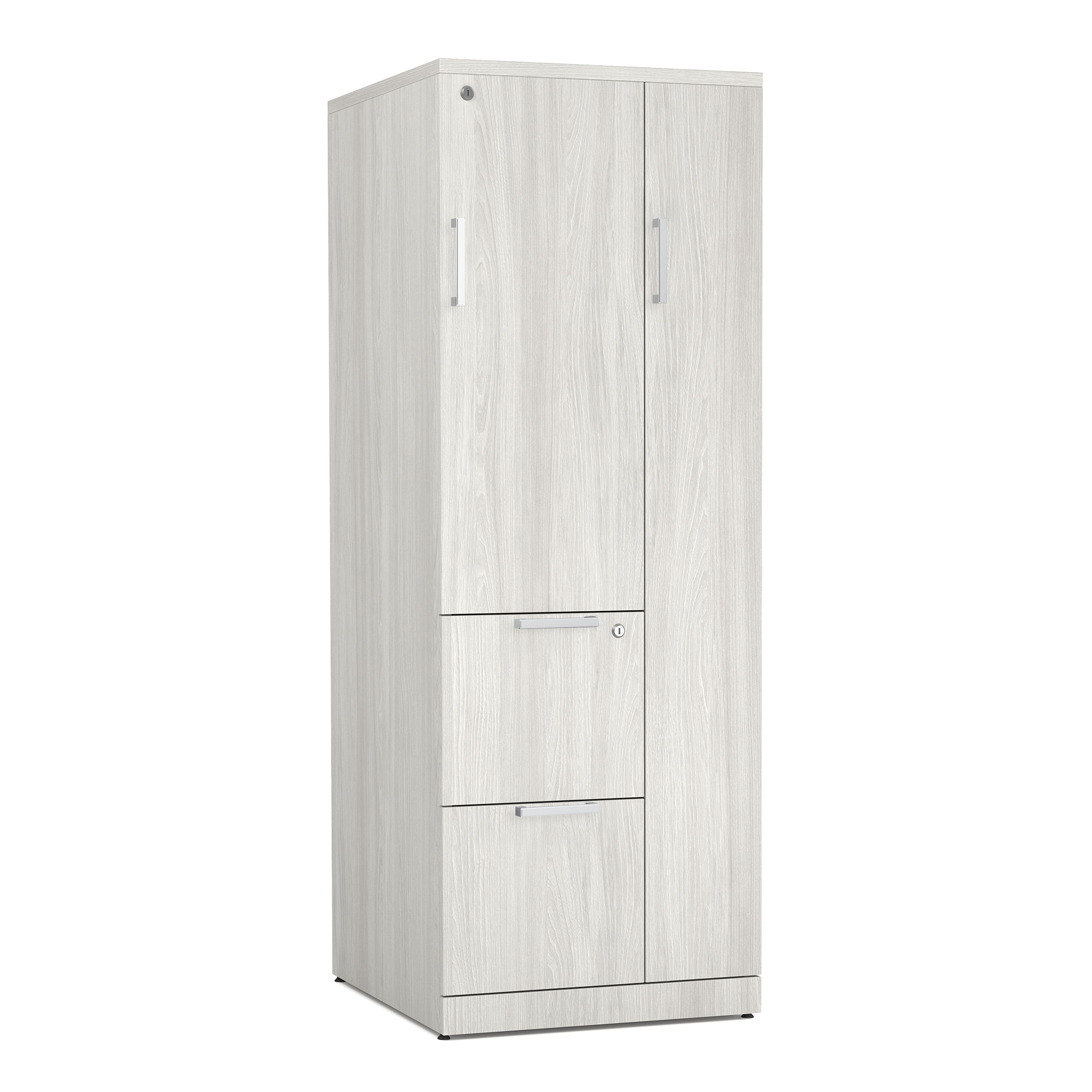 OfficeSource Storage & Wardrobe Cabinets Wardrobe Unit - Arcadia White