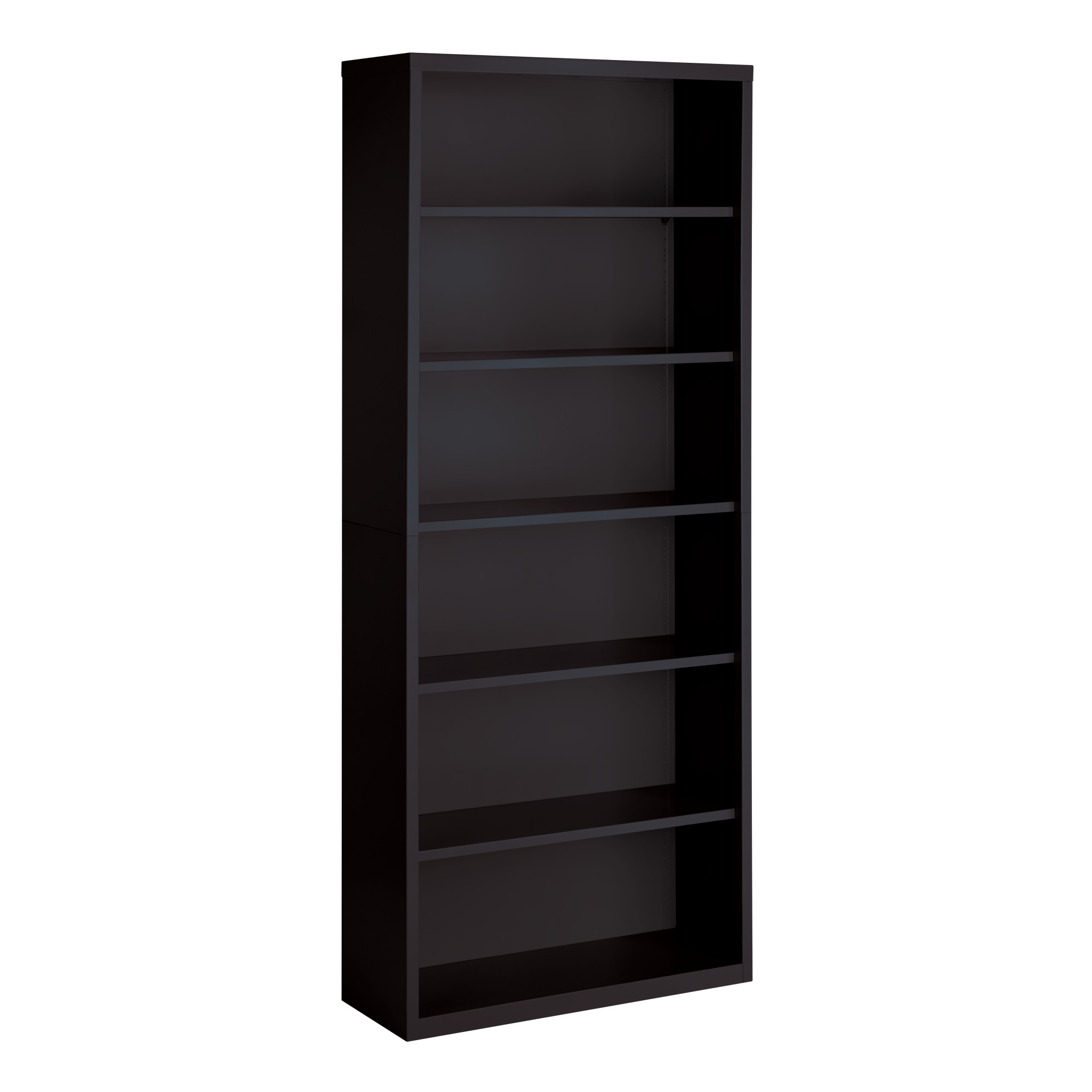OfficeSource Steel Bookcase Collection 6 Shelf Metal Bookcase, 82" High