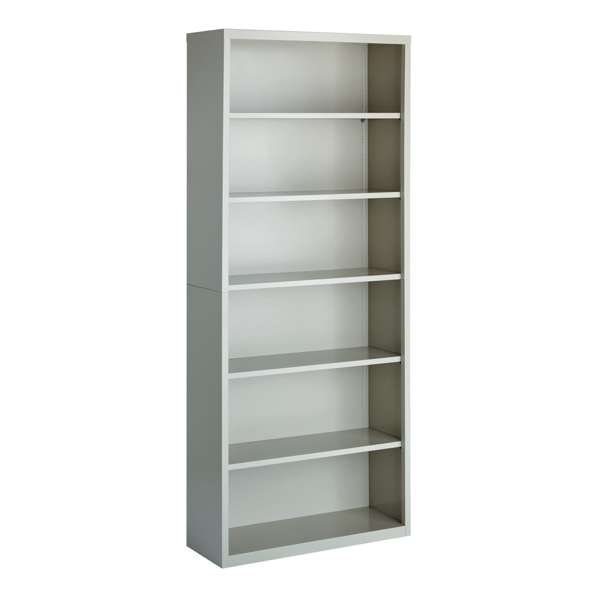 OfficeSource Steel Bookcase Collection 6 Shelf Metal Bookcase, 82" High