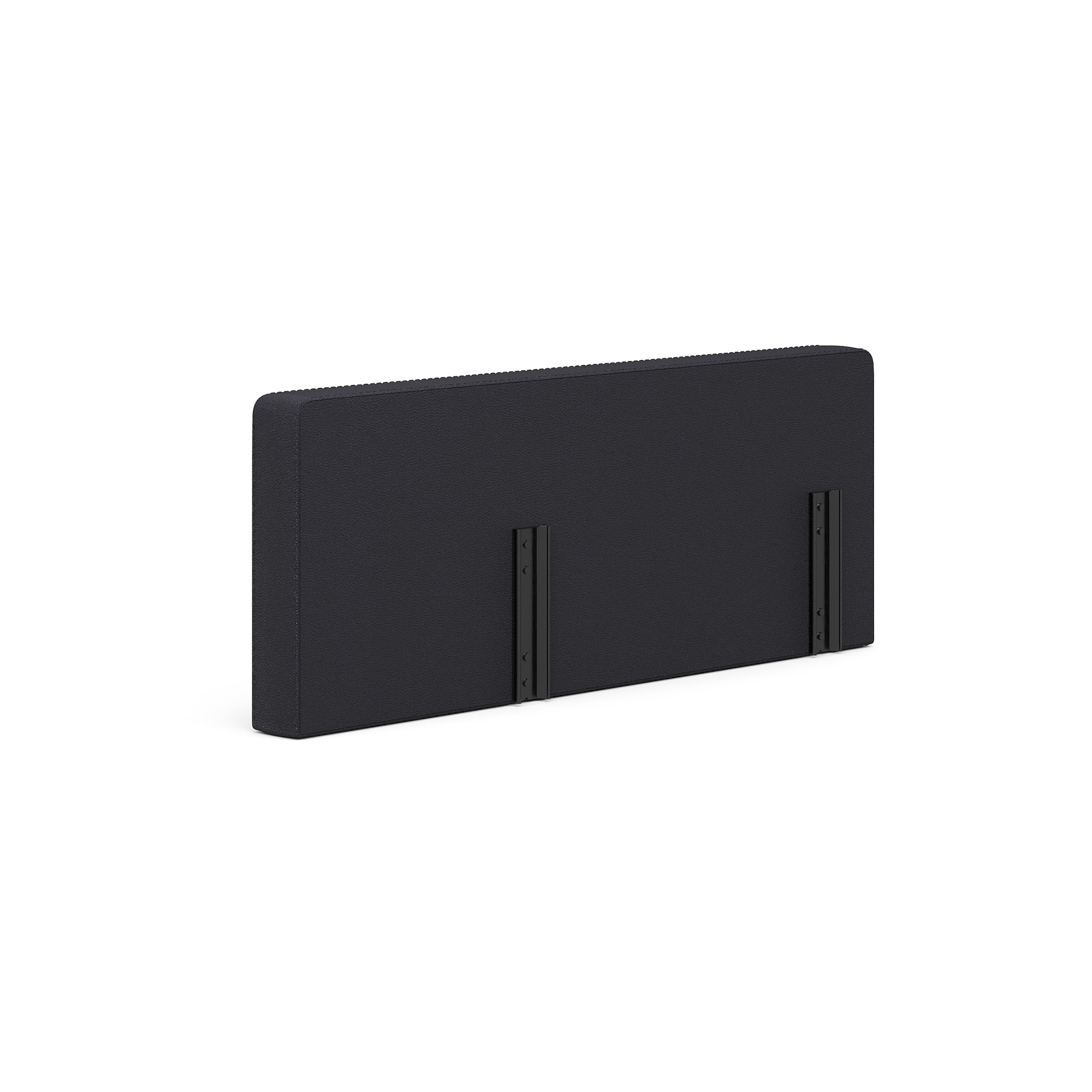 Saxon Modular Reception Seating Short Left Arm - Black PU Leather