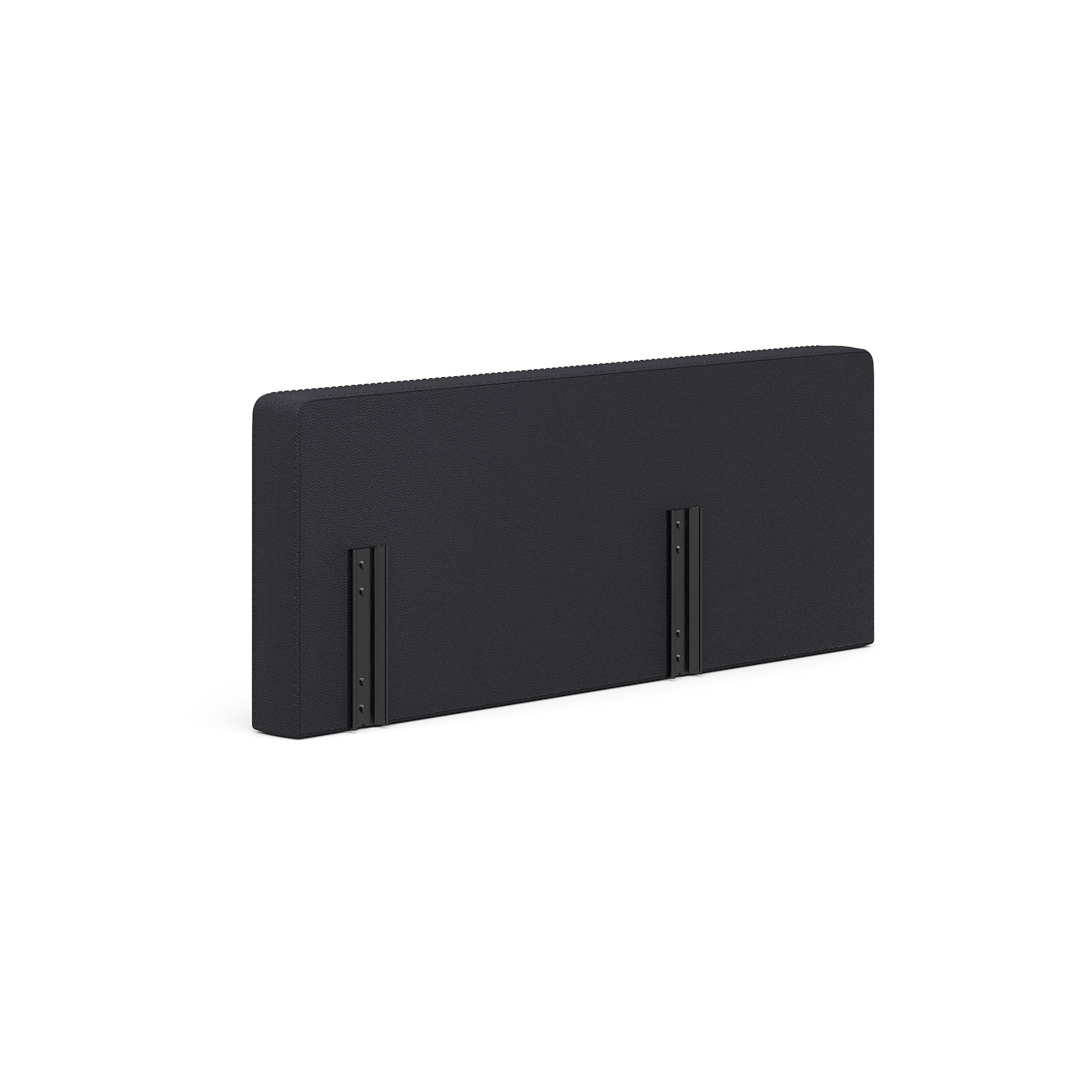 Saxon Modular Reception Seating Short Right Arm - Black PU Leather