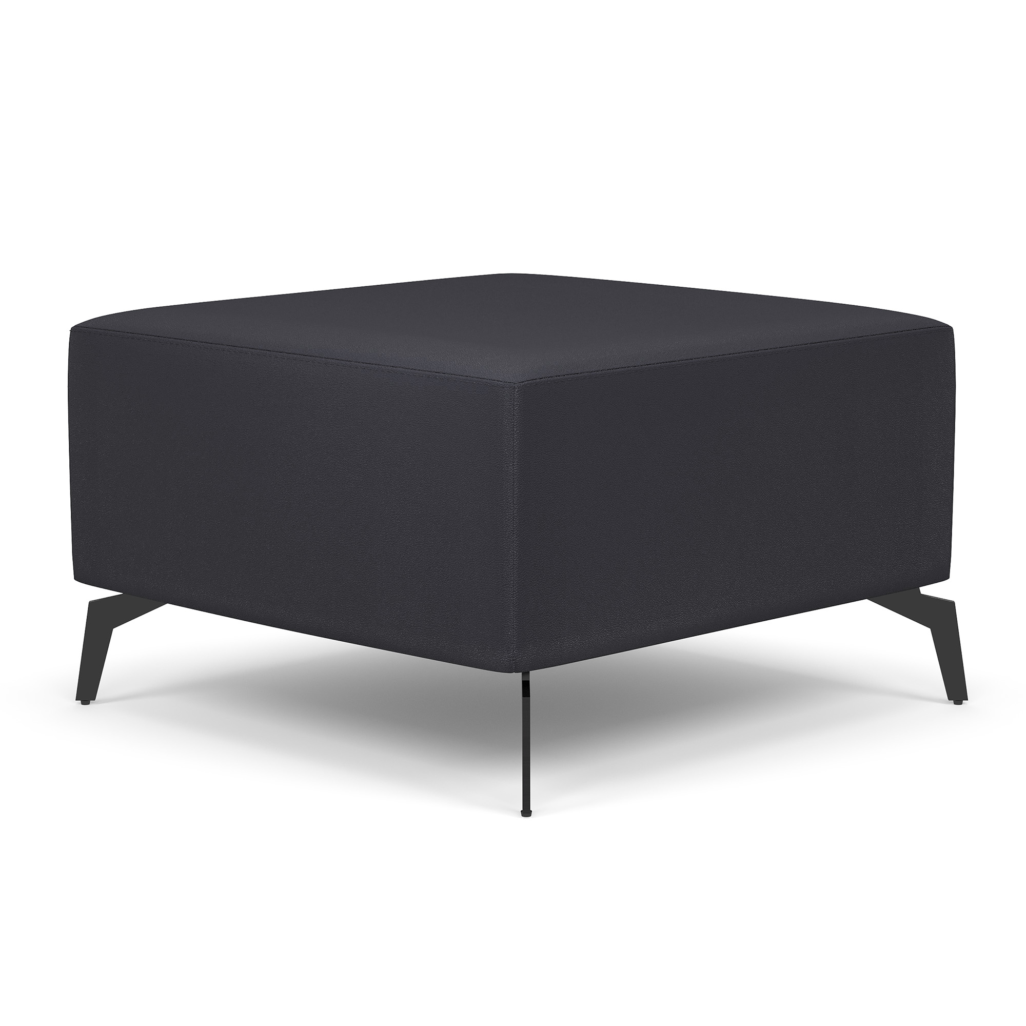 Saxon Modular Ottoman - Black PU Leather