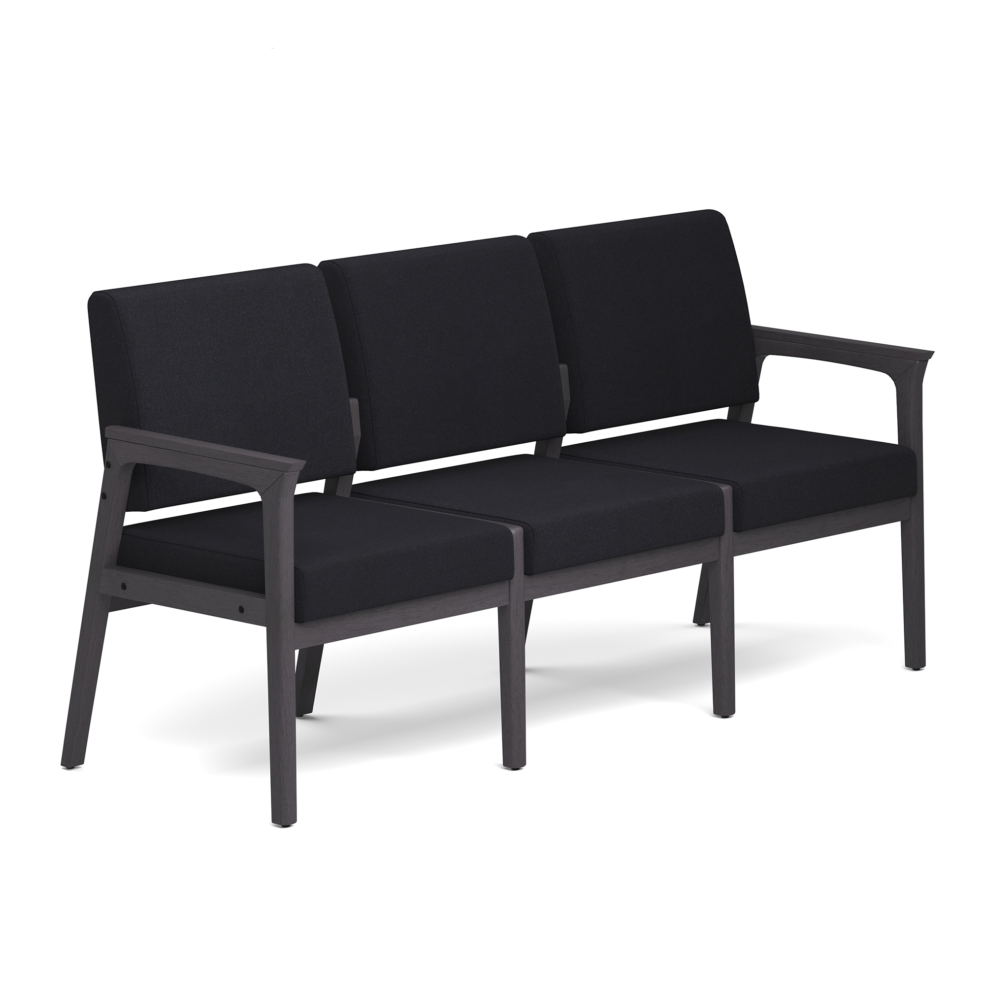 OfficeSource Aiden 3-Seater with Half Arm