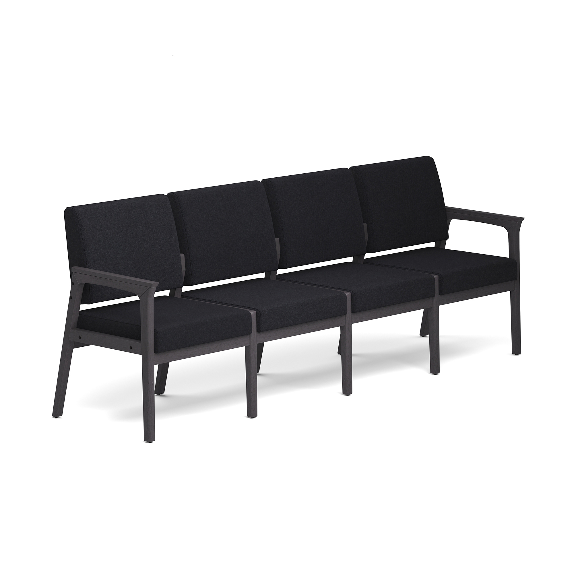 OfficeSource Aiden 4-Seater with Half Arm