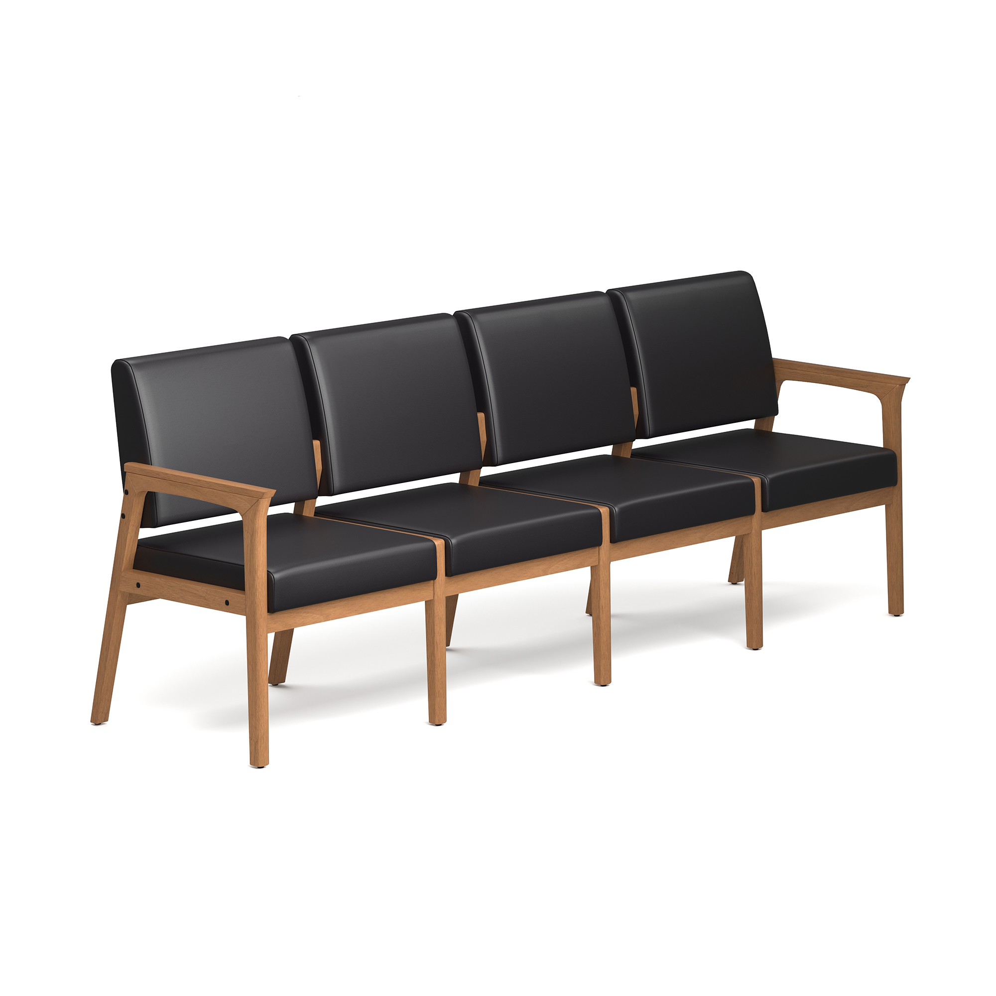 OfficeSource Aiden 4-Seater with Half Arm