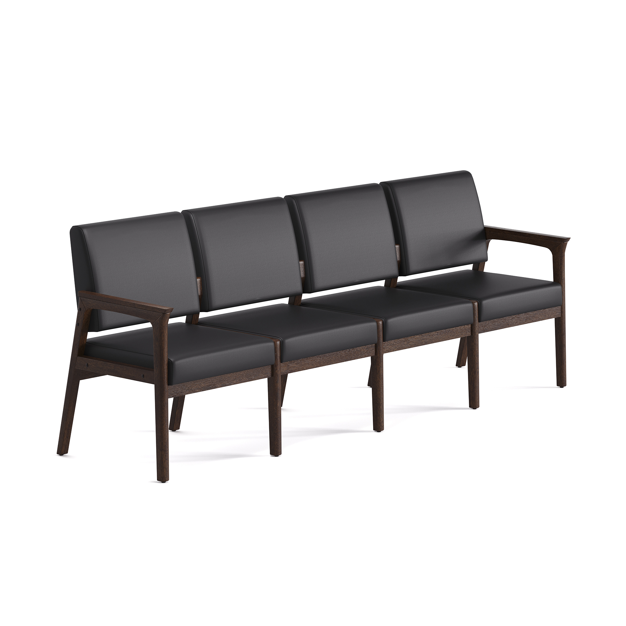 OfficeSource Aiden 4-Seater with Half Arm