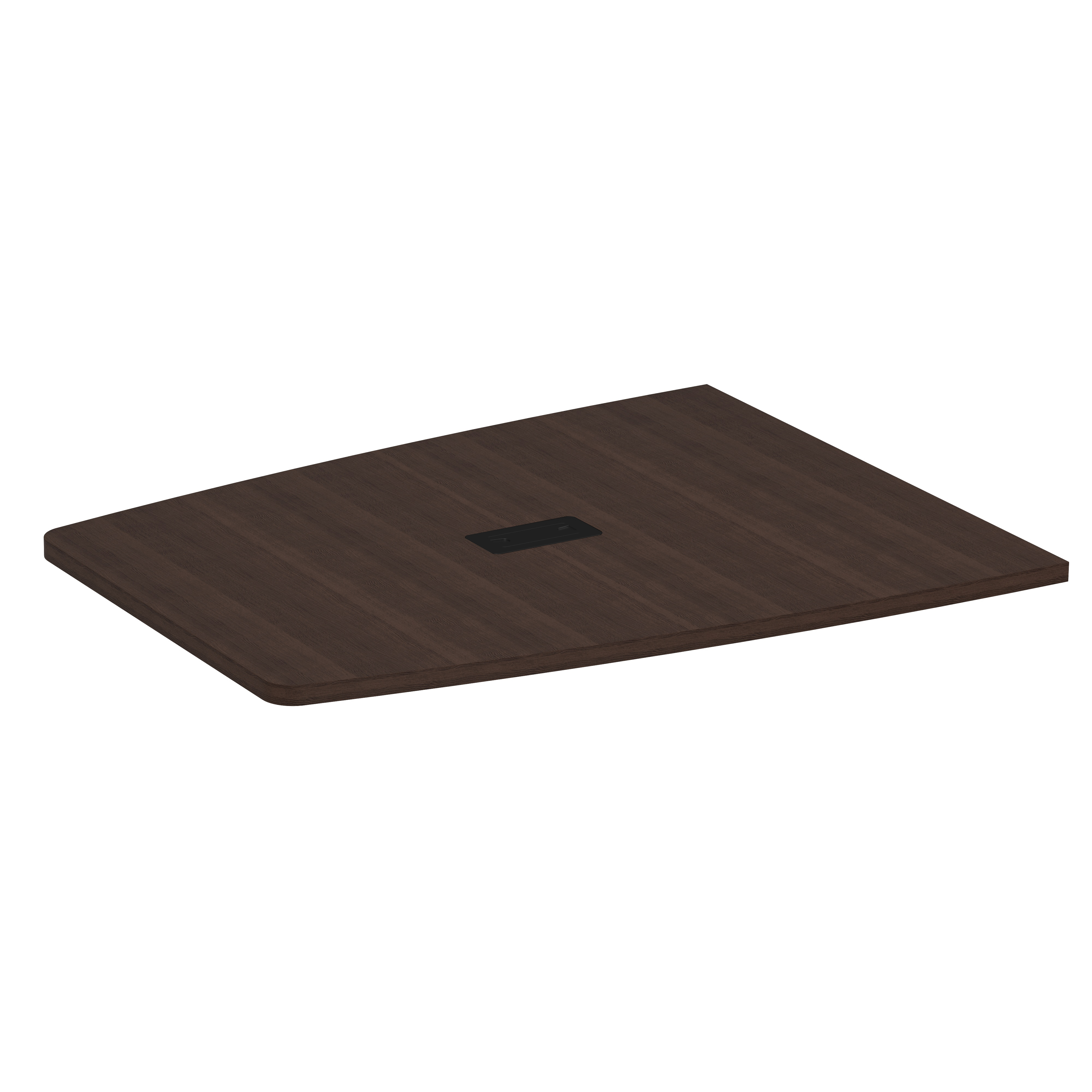 OfficeSource | Conference/Multi-Purpose Tables | Half Boat Shape Top - Requires Base - 60.5'' - Java