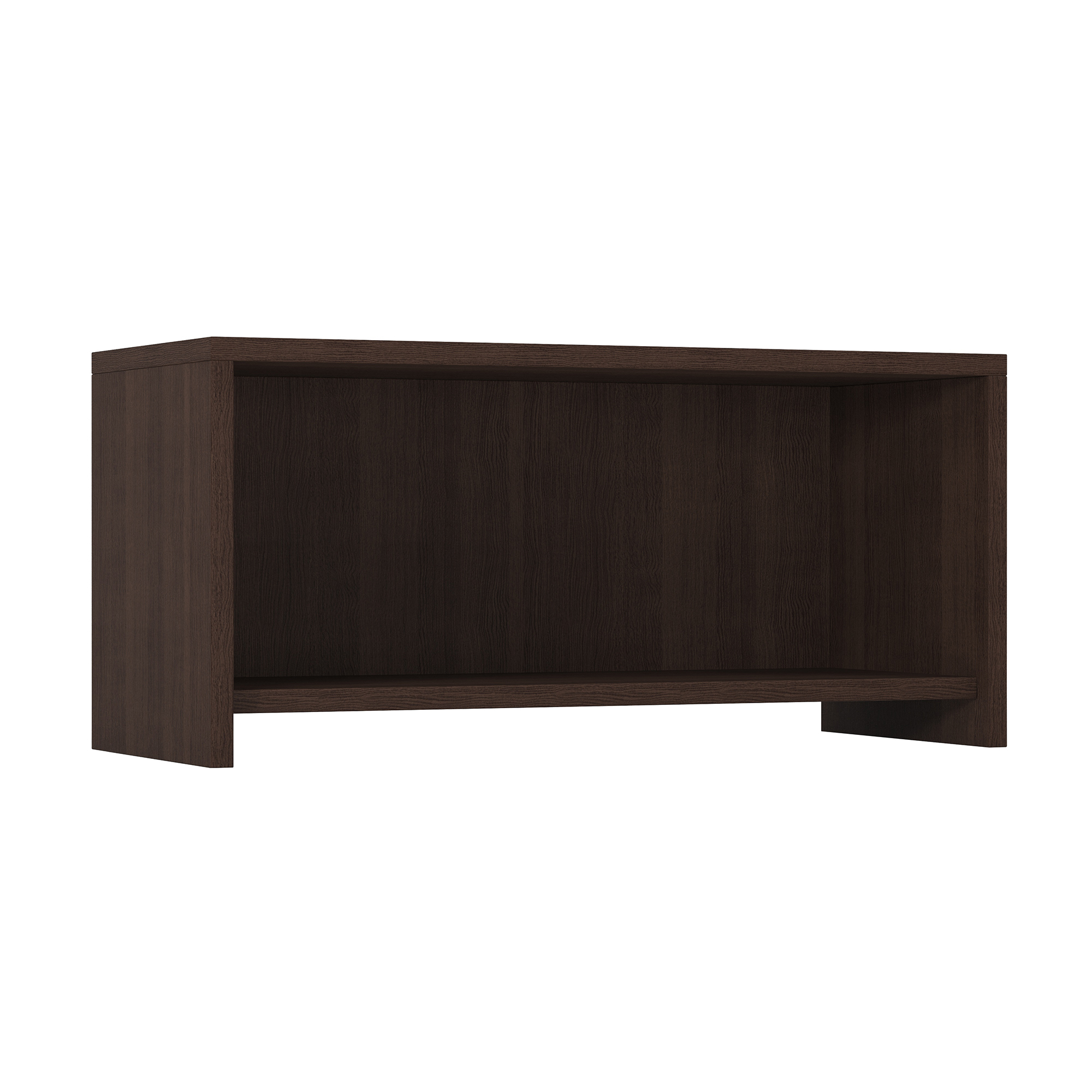 OfficeSource | OS Laminate | Wall Mounted Open Hutch - 36.5''W - Java