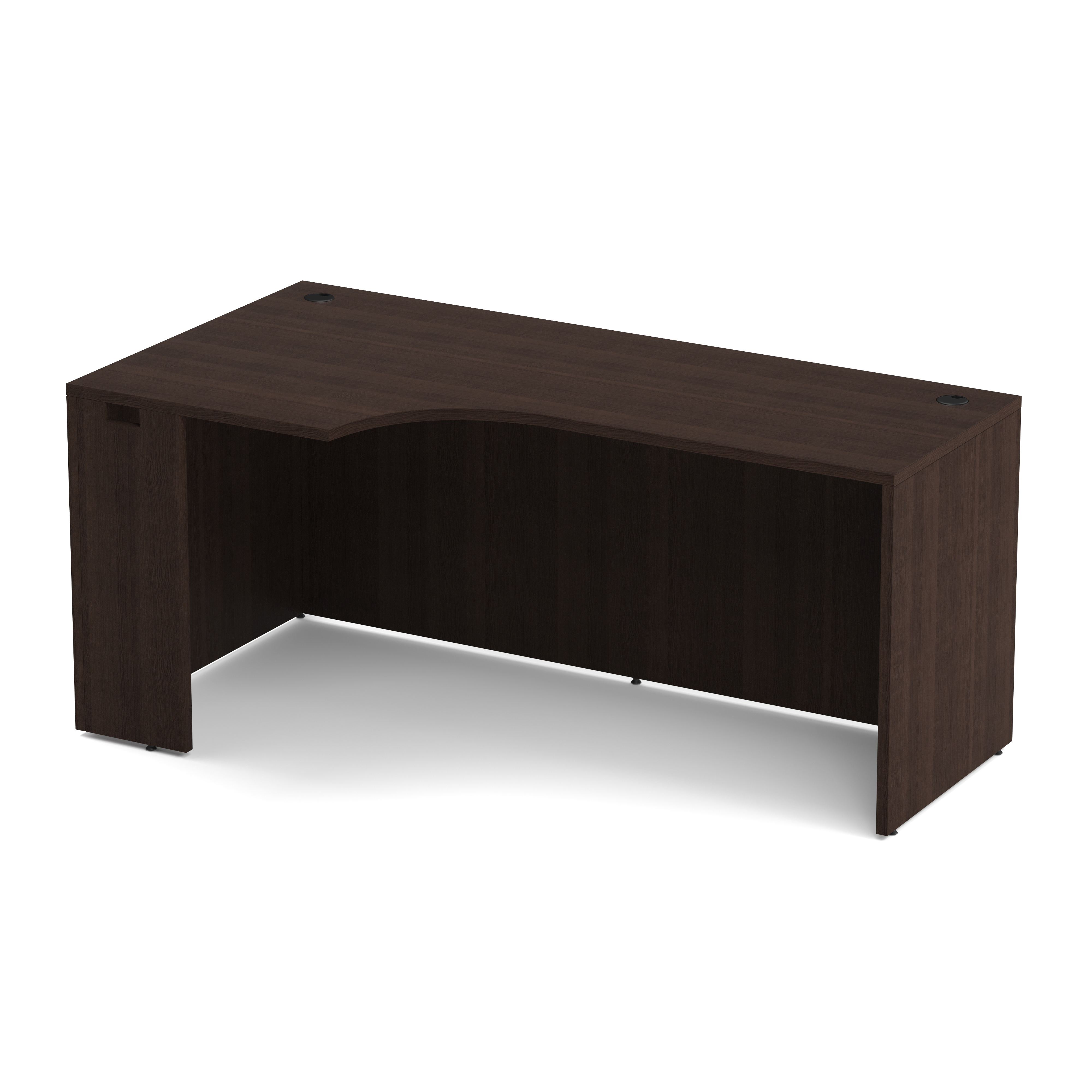 OfficeSource | OS Laminate | Credenza with Left Corner Extension - 66''W - Java