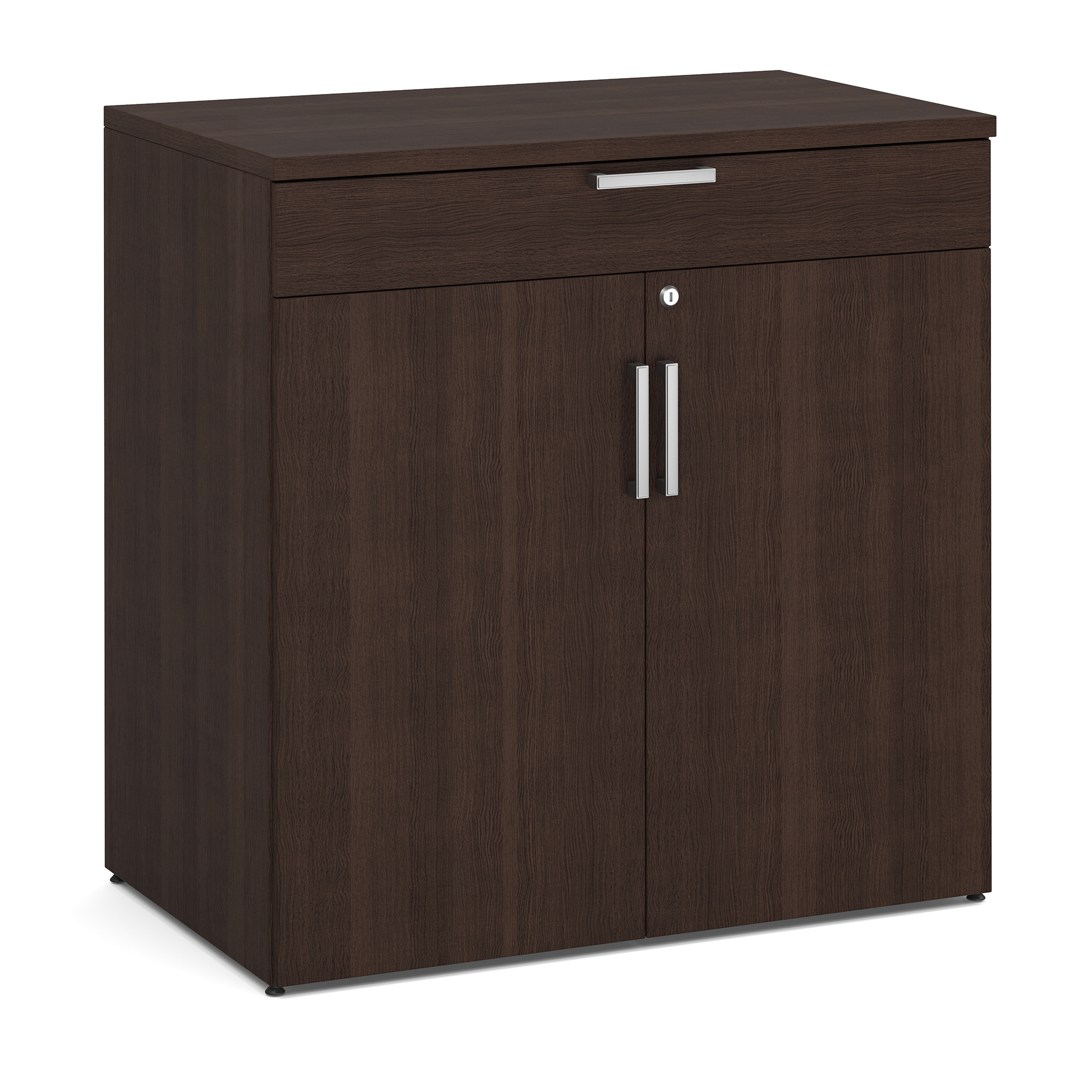 OfficeSource OS Laminate Buffet Credenza with Top Drawer and Doors - Java