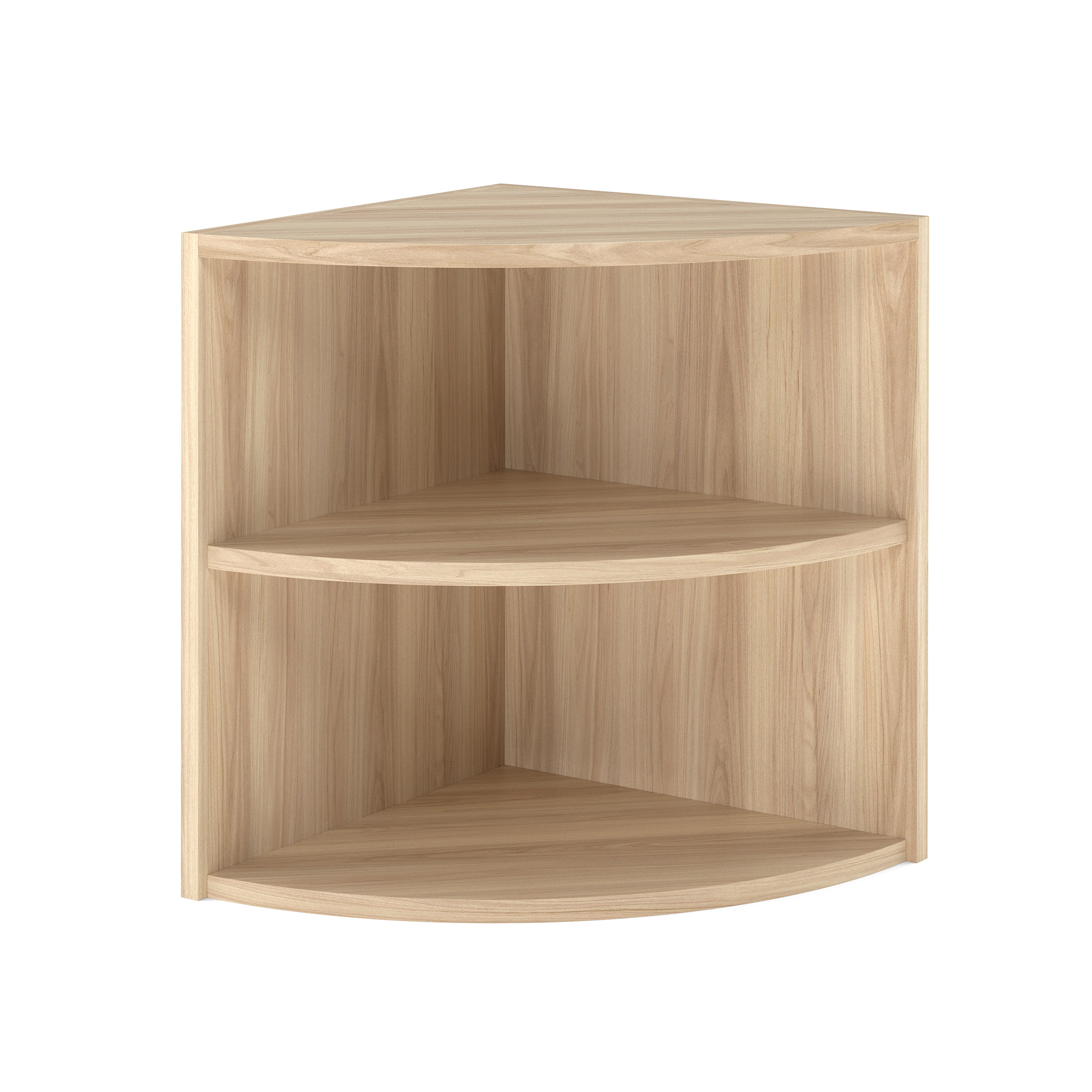 OfficeSource | OS Laminate | Corner Bookcase - 24"W x 24"D