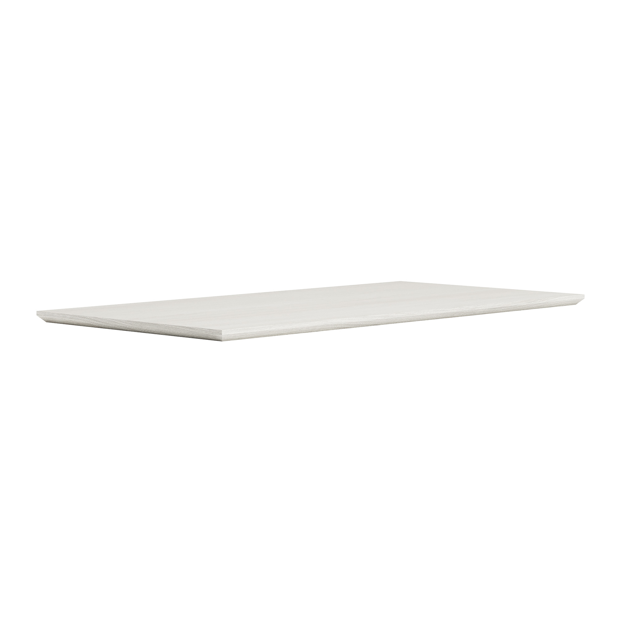 OS Laminate Rectangular Knife-Edge Table Top - 48''x24'' - Arcadia White