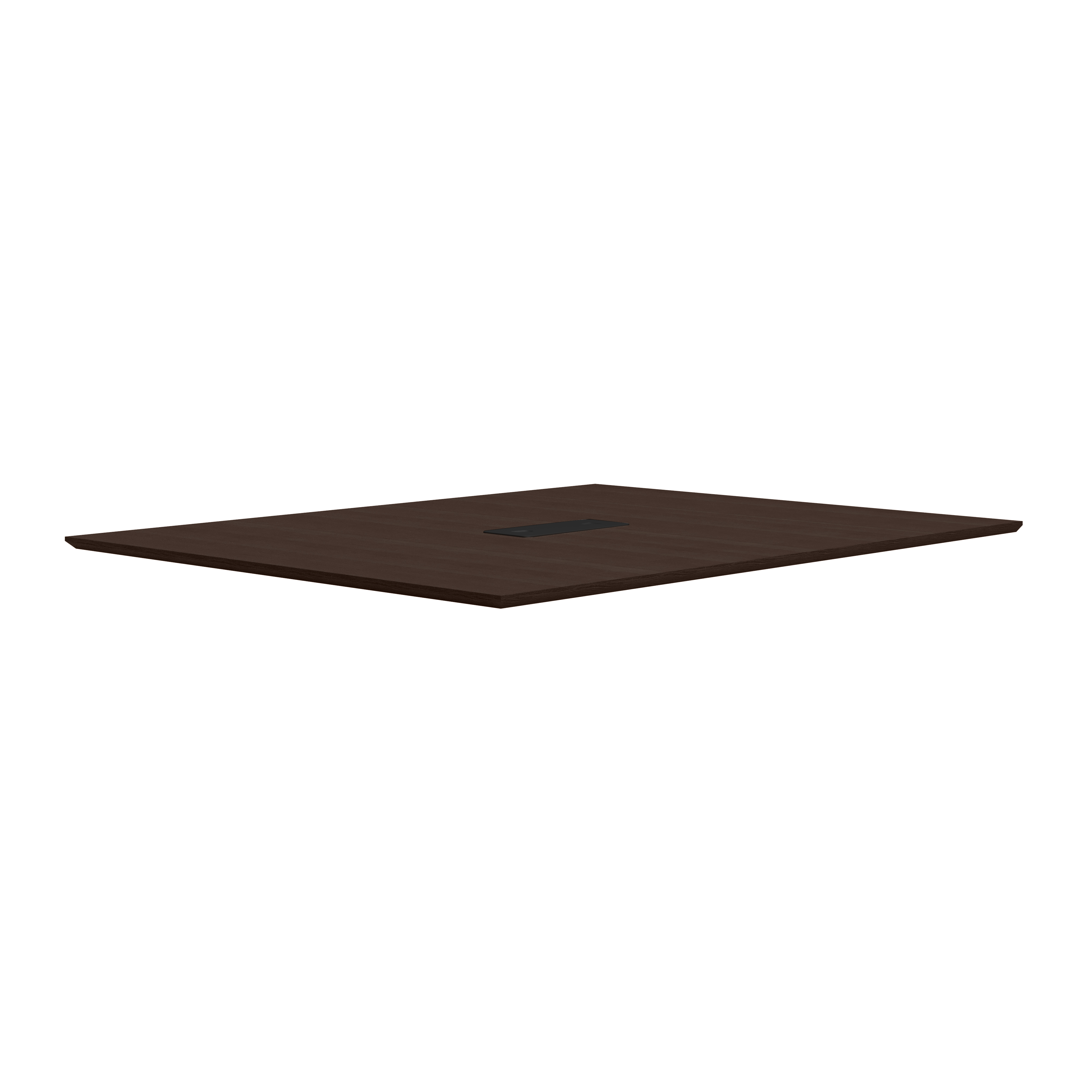 OS Laminate 60'' Half Rectangular Knife-Edge Conference Table Top - Java