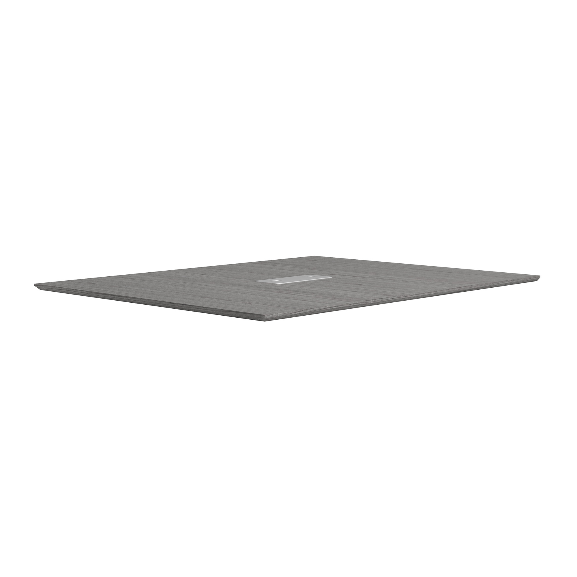 OS Laminate 60'' Half Rectangular Knife-Edge Conference Table Top - Coastal Gray