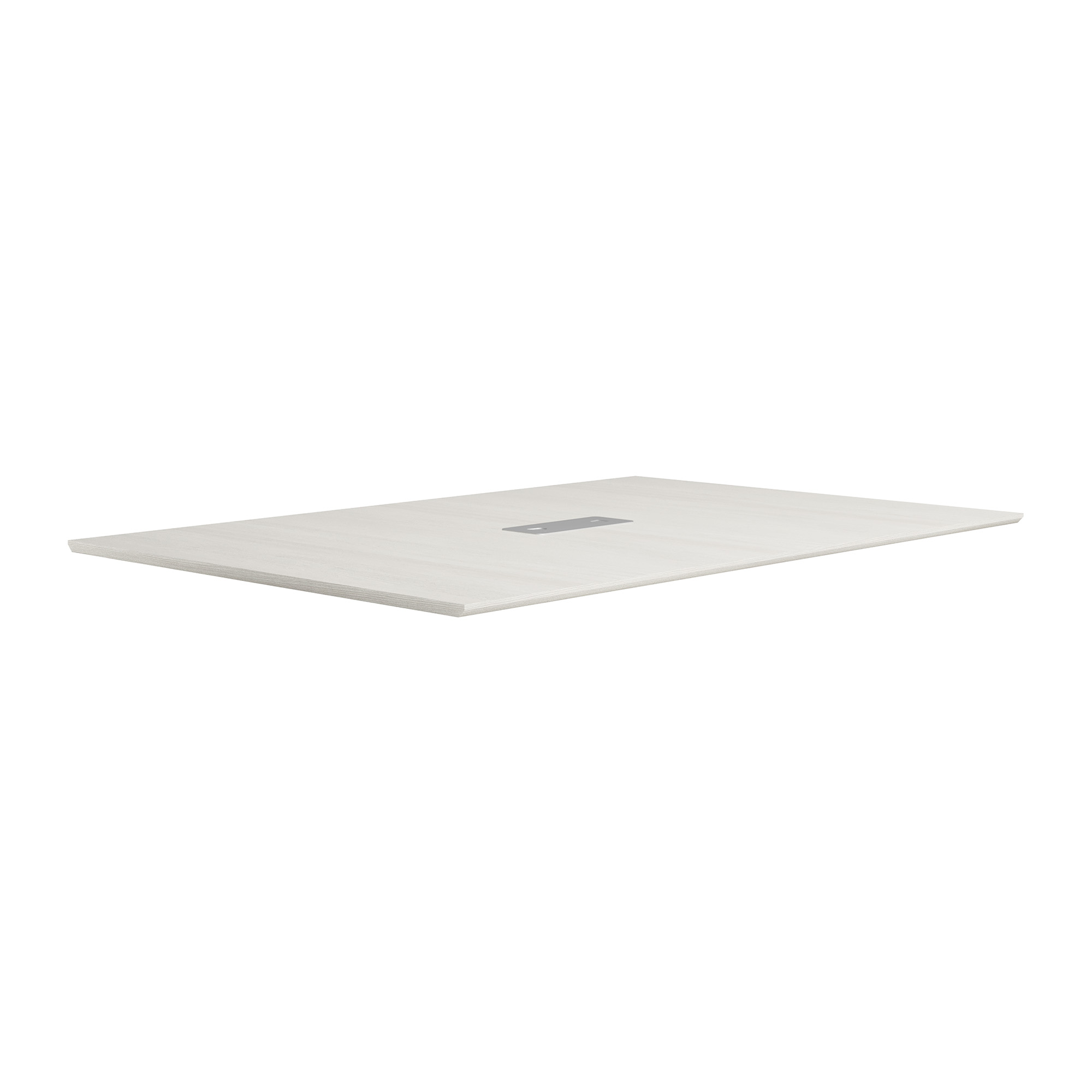 OS Laminate 72'' Half Rectangular Knife-Edge Conference Table Top - Arcadia White