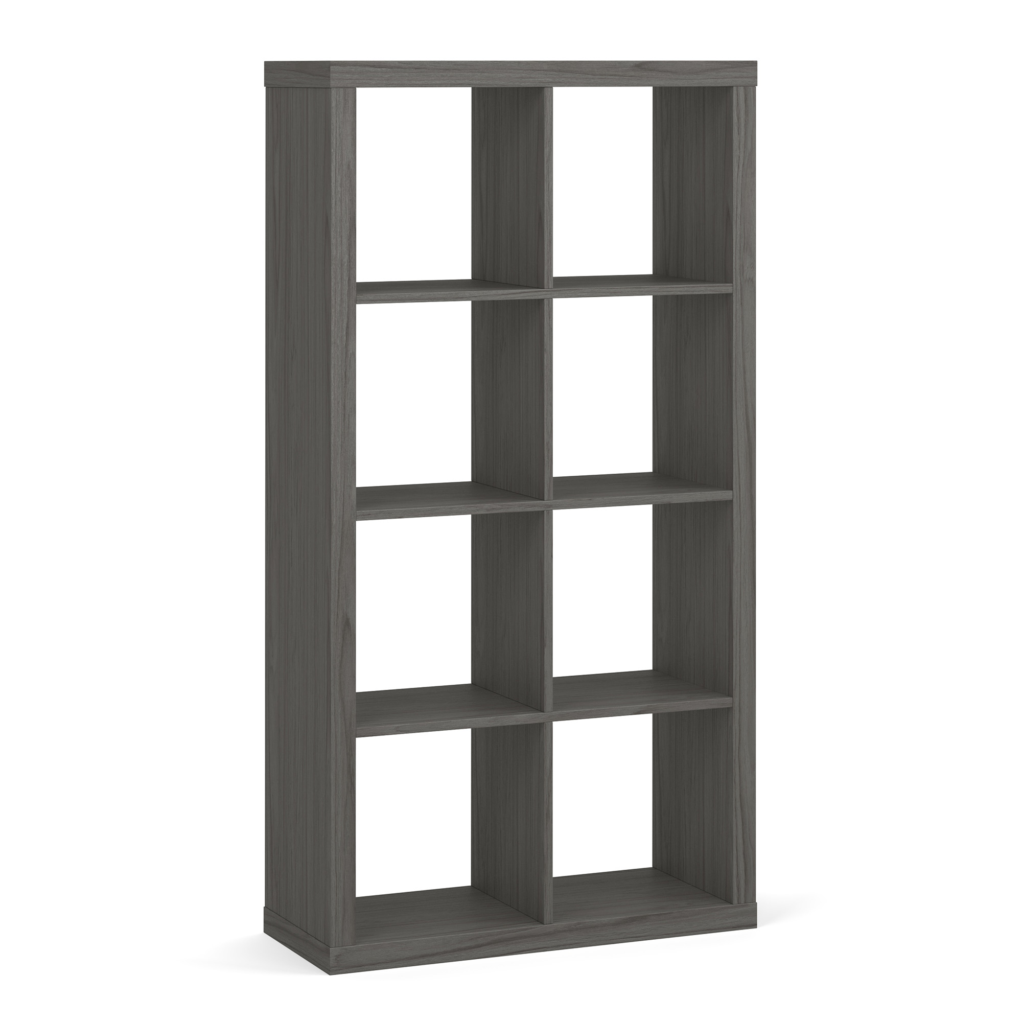 OS Laminate 8-Cube Storage Bookcase - Coastal Gray