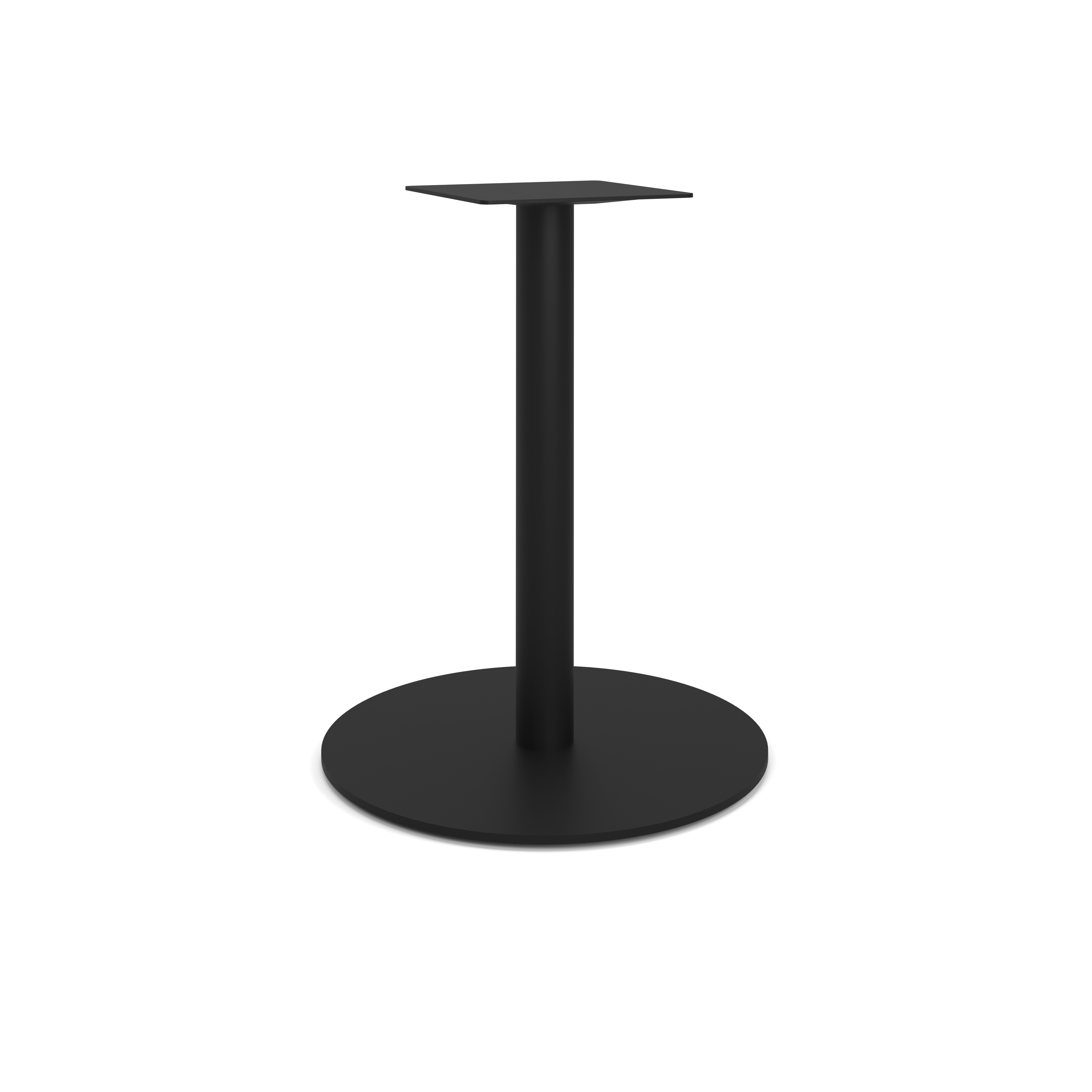 OS Reception Tables 28''H Round Base with Round Post - Black