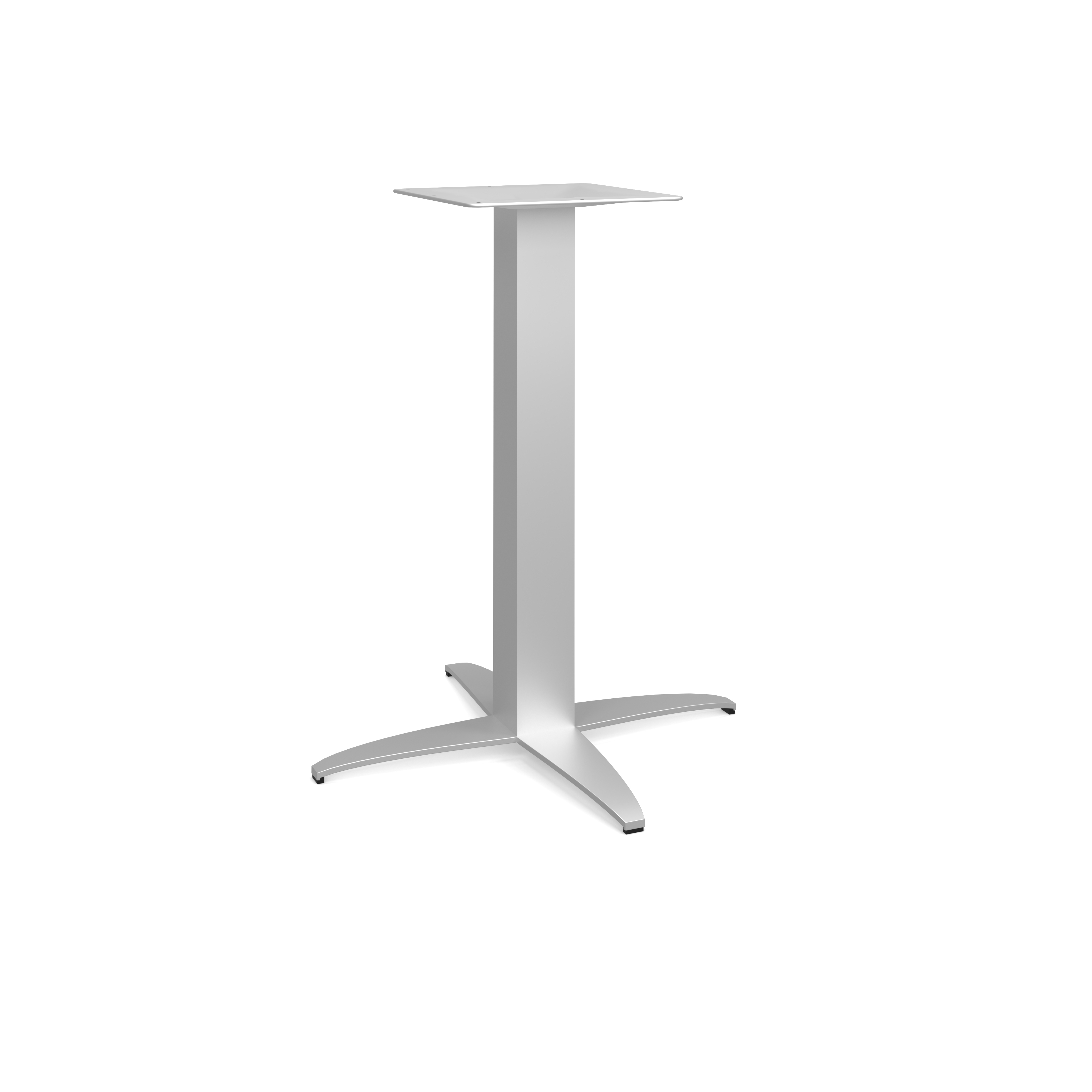 OS Reception Tables 28''Hx23''W  4-Prong Base with Square Post - Stainless Steel