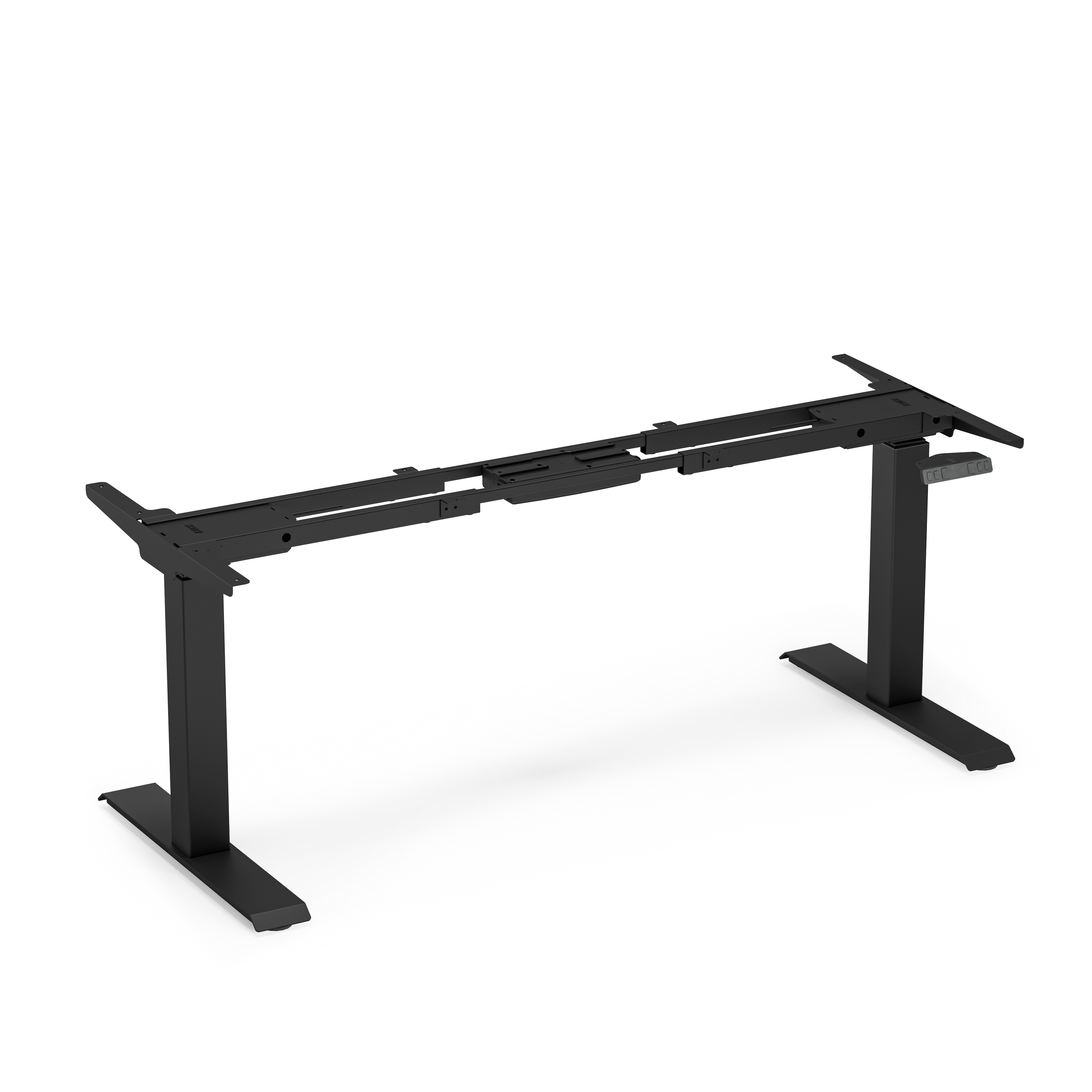 Quick Install 2-Stage Dual Motor Electric Height Adjustable Base - Black