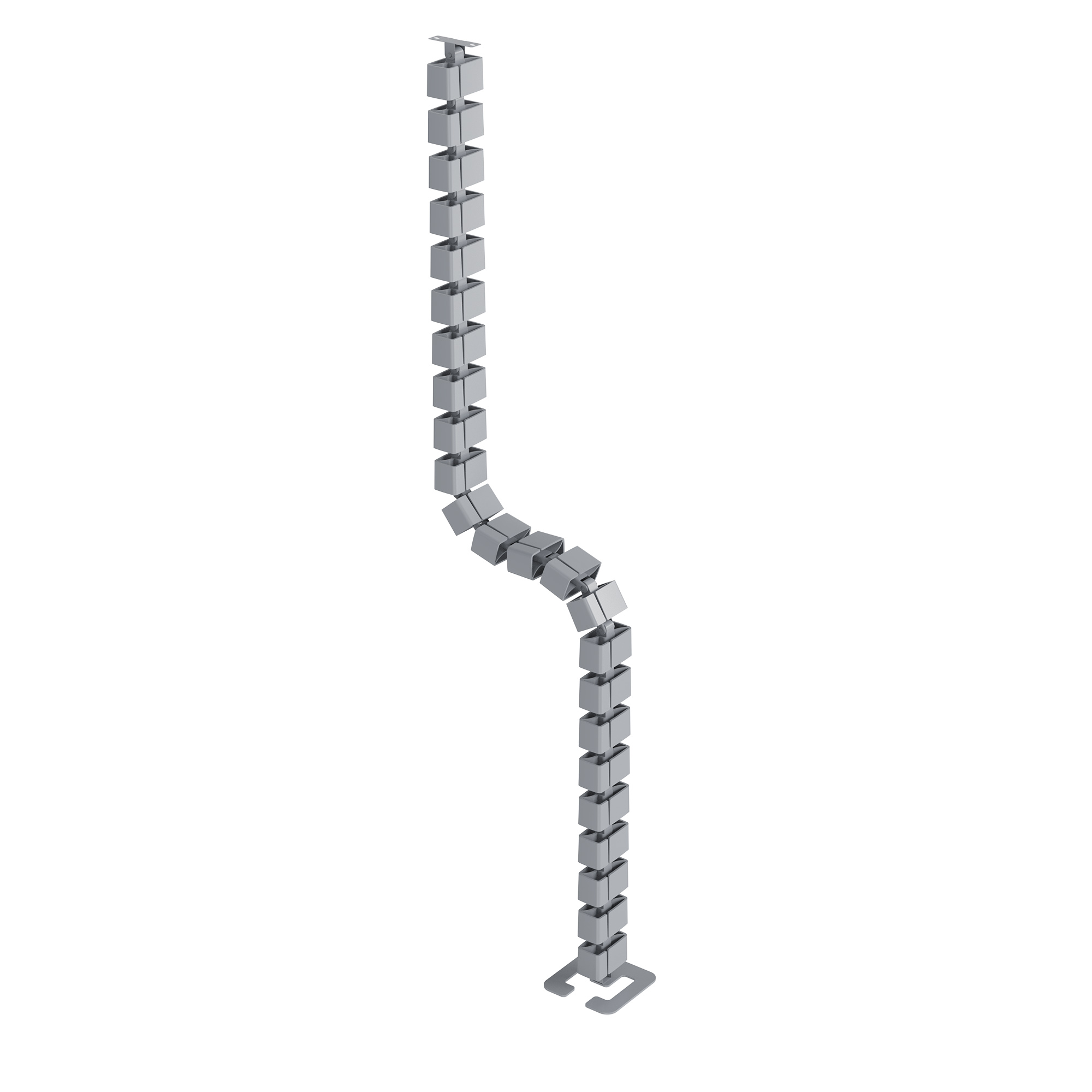 52'' Flexible Wire Management Snake - Gray
