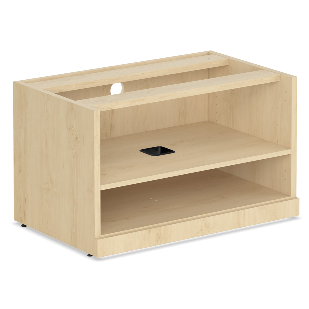 OfficeSource | StandUp Standing Desk | Open Shelf Cabinet (Top Not Included)