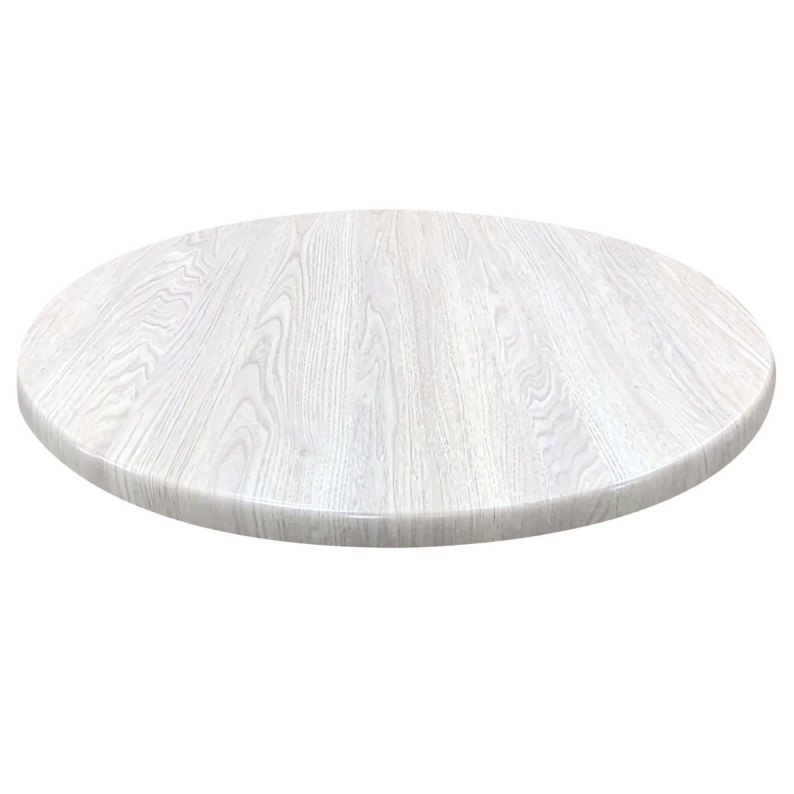 OfficeSource Robust Collection 36'' Round Indoor or Outdoor Table Top - White Marble