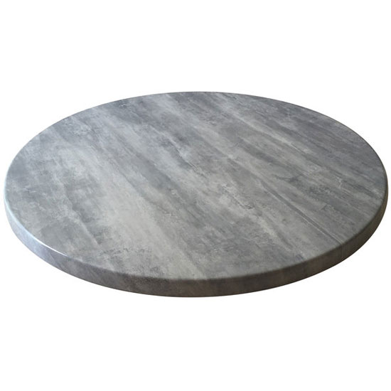 OfficeSource Robust Collection 36'' Round Indoor or Outdoor Table Top - Greystone