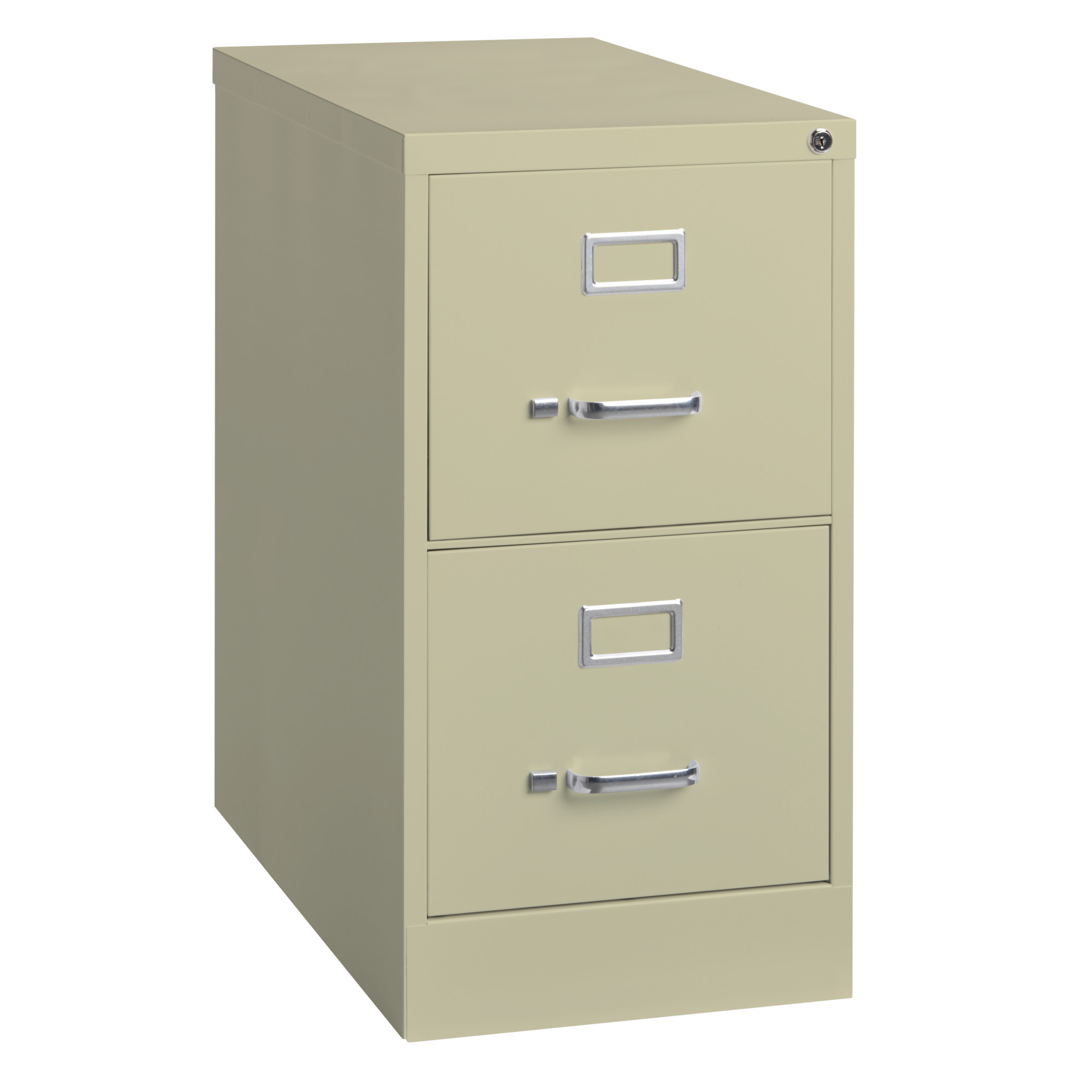 OfficeSource Steel Vertical File Collection 2 Drawer Vertical File Cabinet, 25'' Deep, Legal - Putty